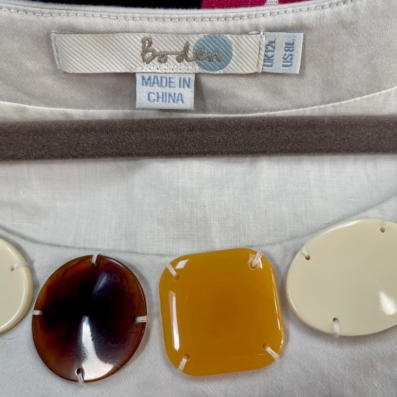 BODEN Women's Dress  with Buttons at Neckline US 8L - Picture 5 of 7